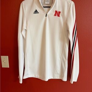 Adidas White NE logo long sleeve